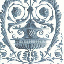 Blue Florentine Urns and Vessels Print Italian Paper ~ Tassotti 